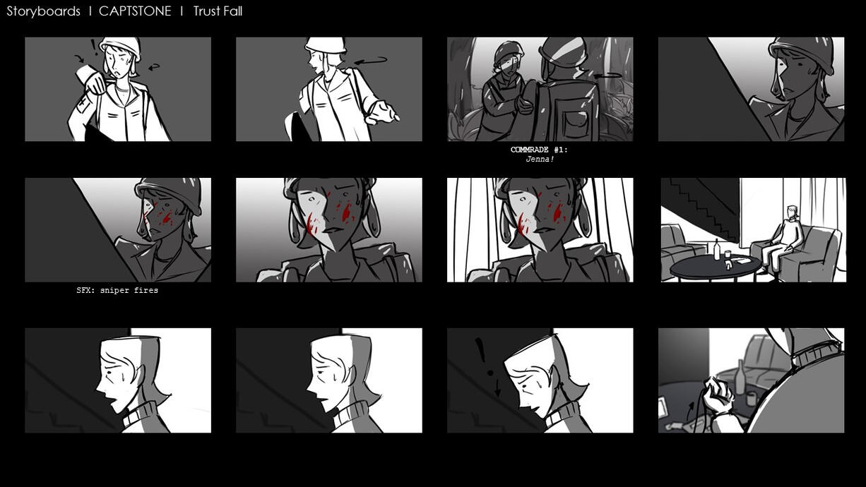 Trust Fall - Storyboards