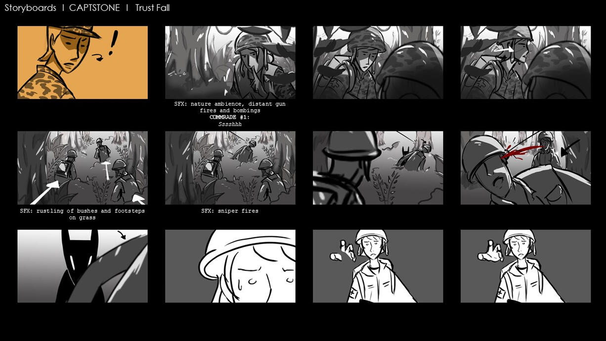 Trust Fall - Storyboards