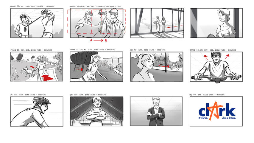 Clark: It Works. Like a Dream - Storyboards