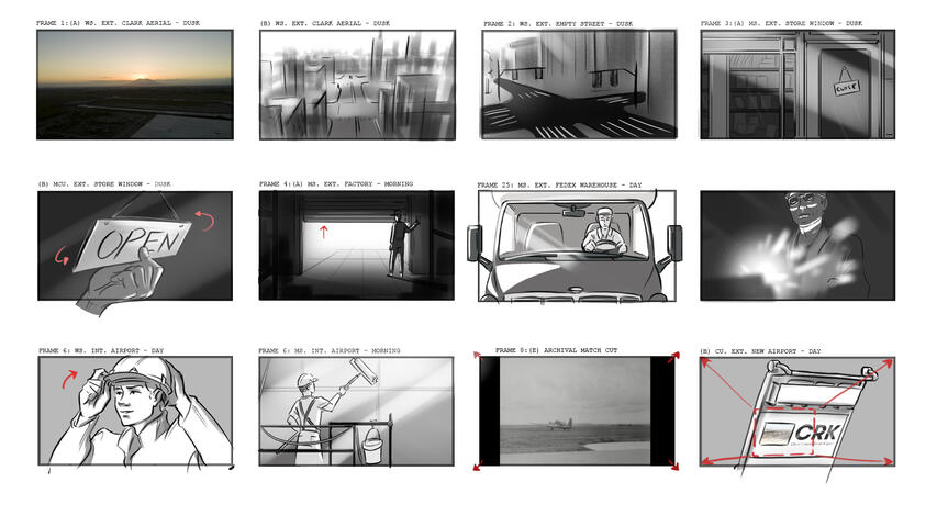 Clark: It Works. Like a Dream - Storyboards